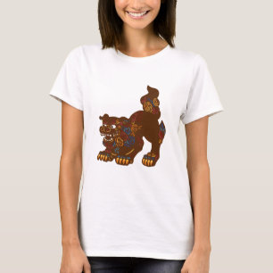 T-shirt dames d'Okinawa Shisa