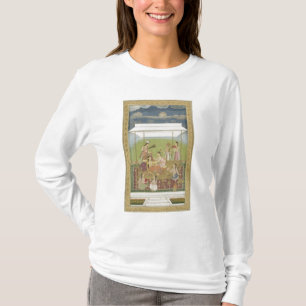 T-shirt Dames écoutant la musique dans un jardin, du SM