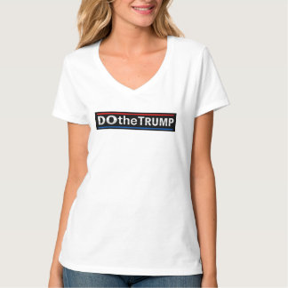 T-shirt Dames FAITES LE V-Cou TRUMP