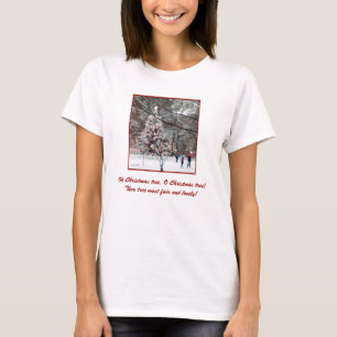 T-shirt dames 'O Christmas Tree'