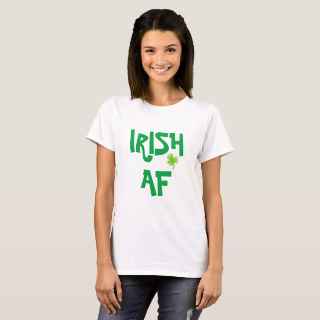 T-shirt Dames Shamrocks de la Saint Patrick (Devant entier)