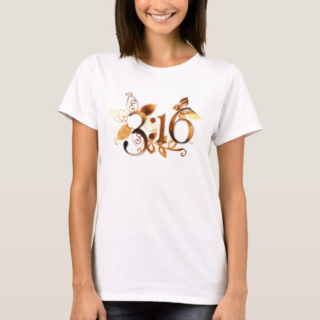 T-shirt Dames T de signature de 3h16 (Devant)