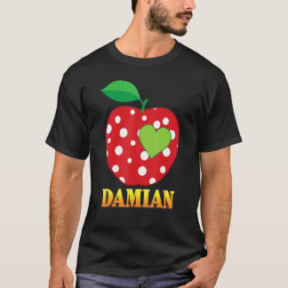 T-shirt Damian Love School Back To School Boy Kid Student 