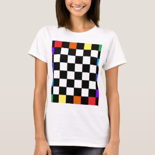 T-shirt Damier CricketDiane d'arc-en-ciel