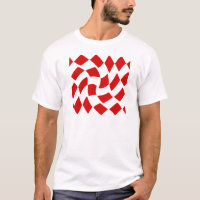 Damier de chaîne de rouge et de blanc
