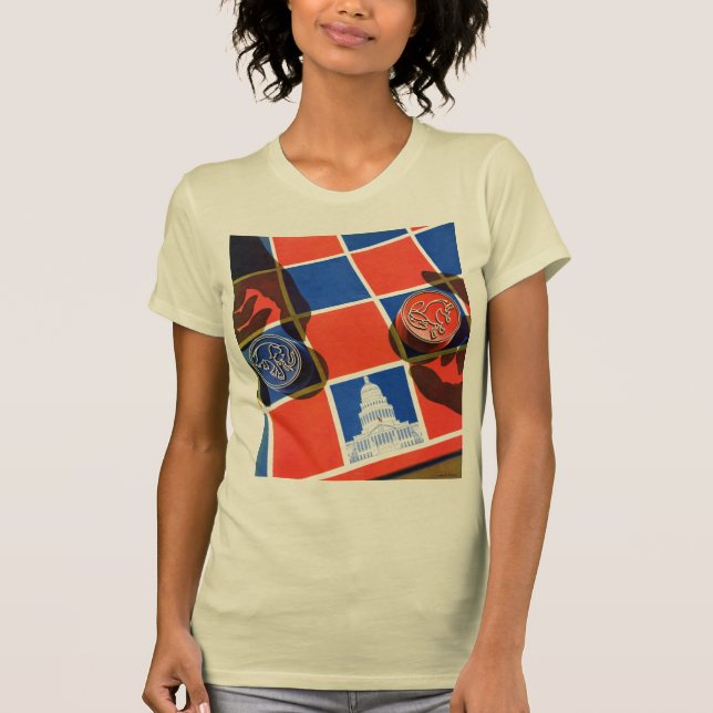 T-shirt Damier d'élection (Devant)