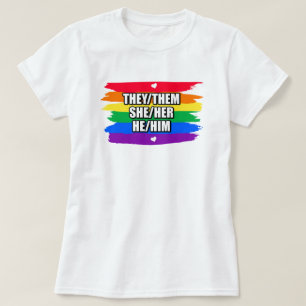 T-shirt d'amour arc-en-ciel