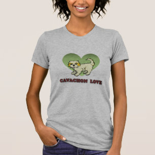 T-shirt d'amour de Cavachon