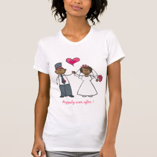 T-shirt d'amour de M. et de Mme Cute Cartoon