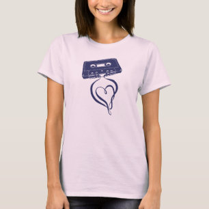 T-shirt d'amour de Mixtape de vieille école