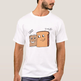 T-shirt d'amour de sandwich