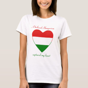 T-shirt d'amoureux de drapeau de la Hongrie