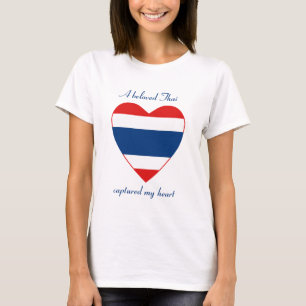 T-shirt d'amoureux de drapeau de la Thaïlande