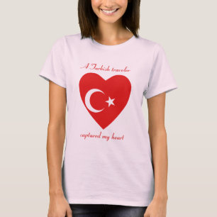 T-shirt d'amoureux de drapeau de la Turquie