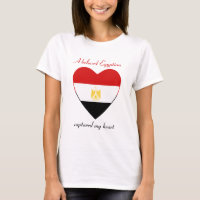 T-shirt d'amoureux de drapeau de l'Egypte