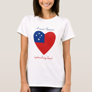 T-shirt d'amoureux de drapeau du Samoa