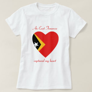 T-shirt d'amoureux de drapeau du Timor oriental