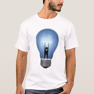 T-shirt d'ampoule d'humaniste