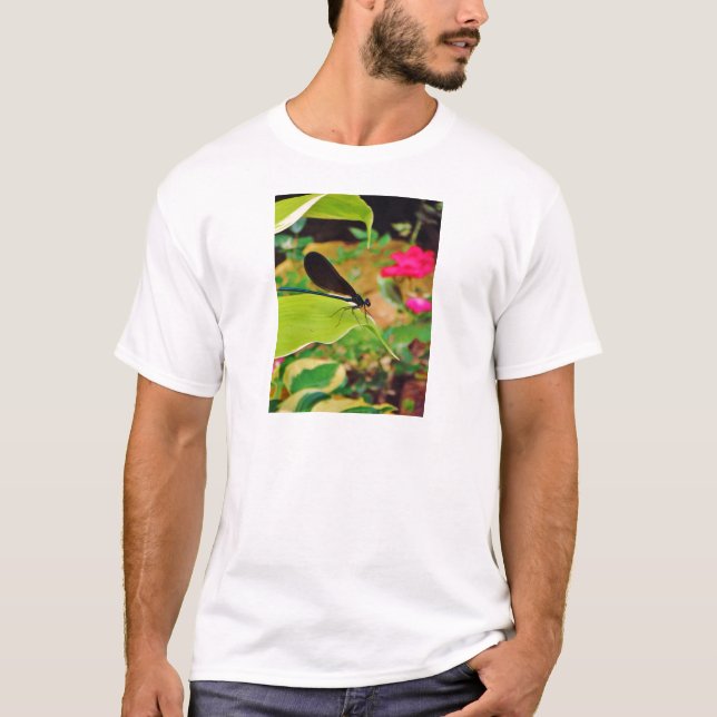 T-shirt Damselfly et Rose (Devant)