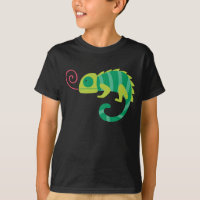 T-shirt d'amusement de caméléon