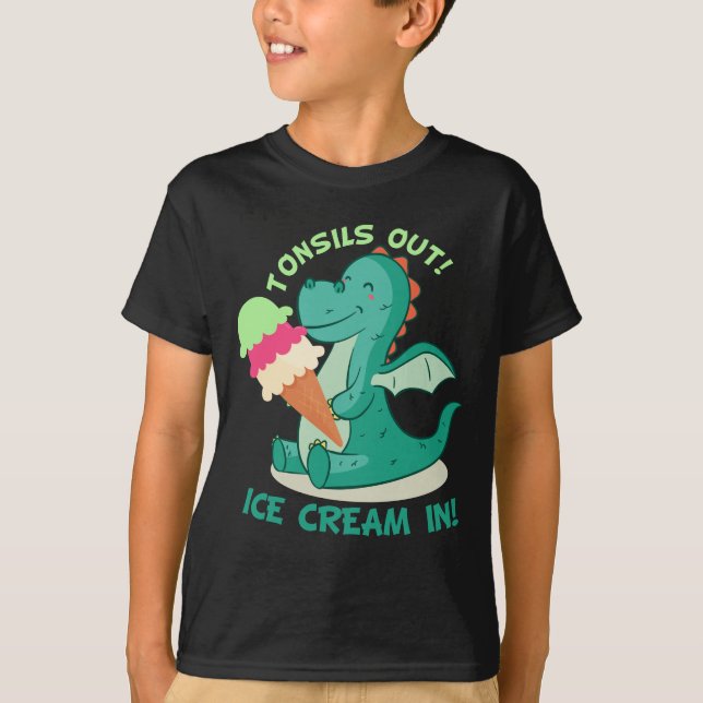T-shirt D'amygdalotomie de chirurgie d'amygdales crème (Devant)