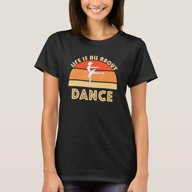 T-shirt Dance Class Ballerina Ballet Dancing Jete Plie Bar (Devant)