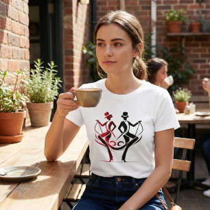 T-shirt Dance Duo élégant
