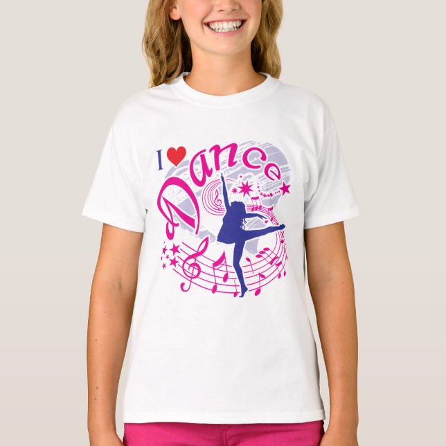 T-shirt Dancer's, I Love Dance (Devant)