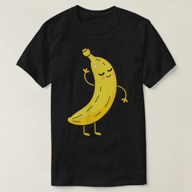 T-shirt Dancing Banana Funny Cartoon Design (Design devant)
