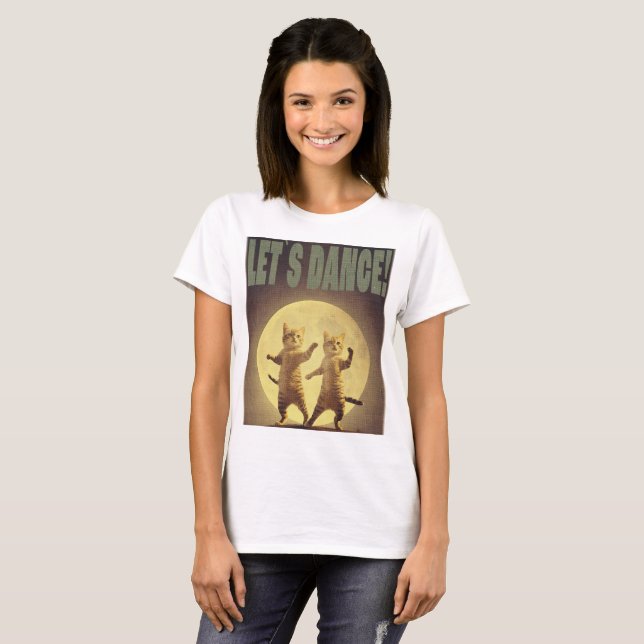 T-shirt dancing cats-2 (Devant entier)