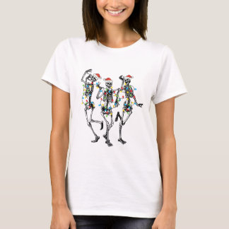 T-shirt Dancing Christmas Skeleton T Shirt