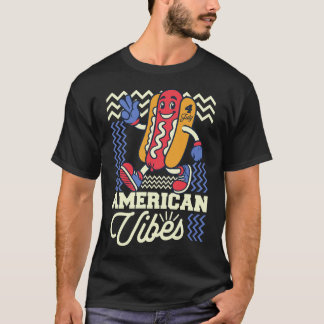 T-shirt Dancing Dog - American Vibes 4th of July Tee