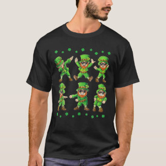 T-shirt Dancing Leprechauns St Patrick's Day Boys Girls Ki