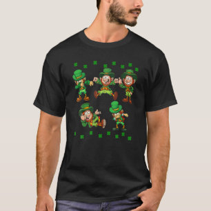 T-shirt Dancing Leprechauns St Patrick's Day Funny Boys Gi
