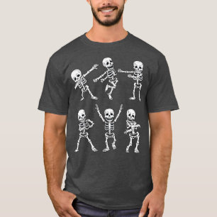 T-shirt Dancing Skeletons Dance Challenge Boys Girl