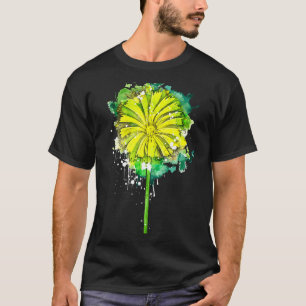 T-shirt Dandelion botaniste de fleur de pandelion aquarell