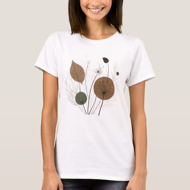 T-shirt dandelion matisse style (Devant)