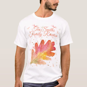 T-shirt Dandelions délicats et feuilles d'automne