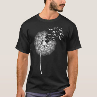 T-shirt Dandelions Dove of Peace Amateur d'oiseaux Dandeli