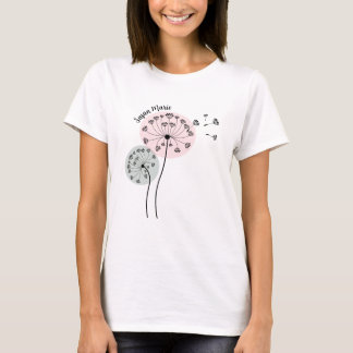 T-shirt Dandelions Line Art