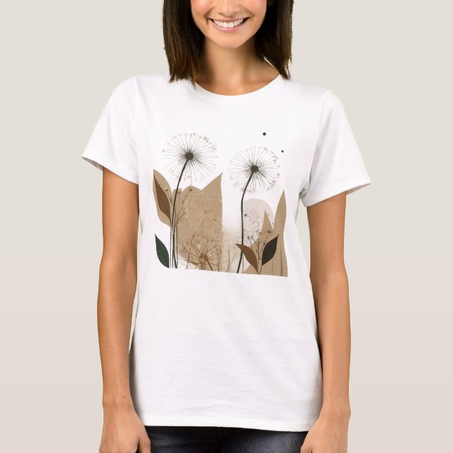T-shirt dandelions matisse style (Devant)