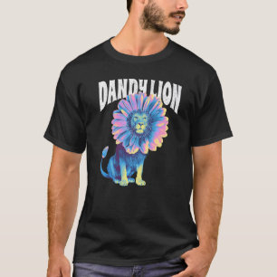 T-shirt Dandy Lion Dandelion Pun de la face de la fleur Gr