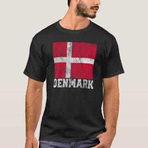 T-shirt Danemark Drapeau National Pride Racines Pays Famil