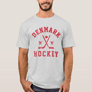 T-shirt Danemark Hockey sur glace