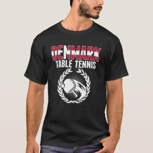 T-shirt Danemark Table Tennis Danois Ping Pong Team Suppr