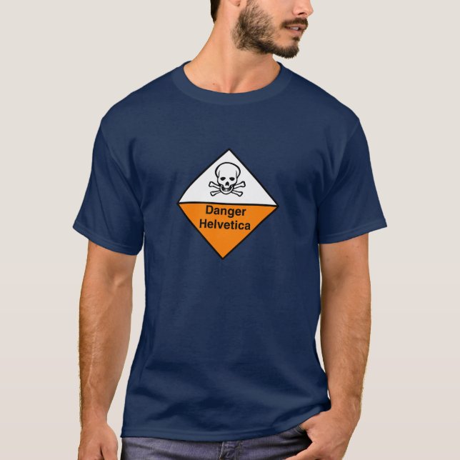 T-shirt Danger helvetica (Devant)