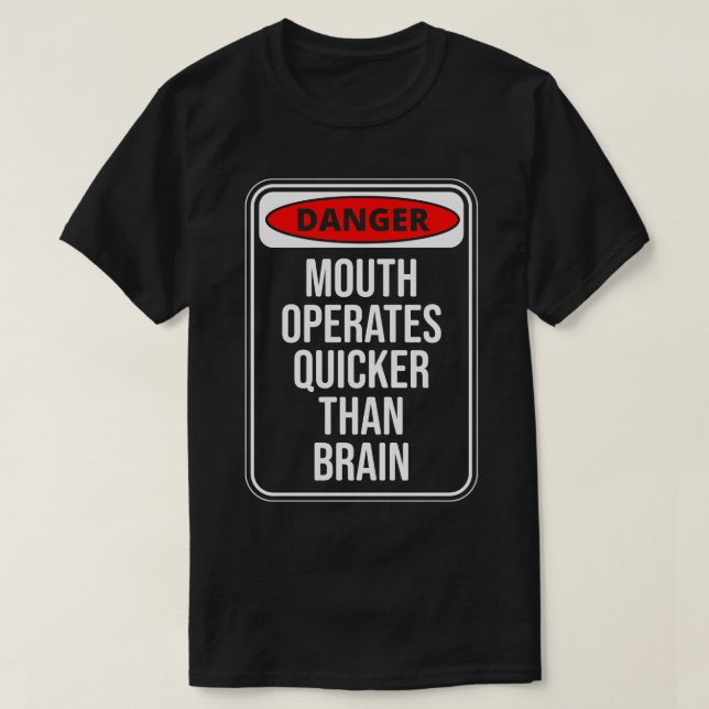T-shirt Danger Mouth fonctionne plus rapidement que le Cit (Design devant)