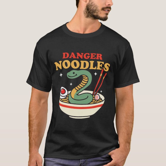 T-shirt Danger Nouilles Snake Ramen (Devant)