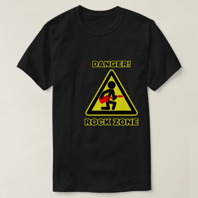 T-shirt Danger Rock ZoneFunny 629 (Design devant)