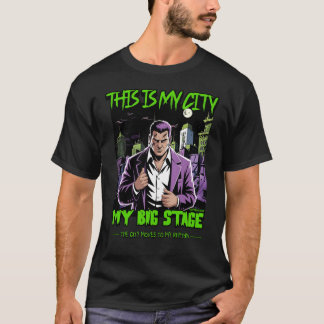 T-shirt Dangerous Neon City Stage Urban Streetwear Design